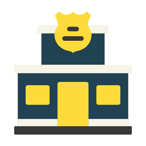estación de policía icono gratis