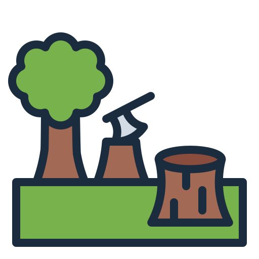 Deforesting free icon Deforesting free icon