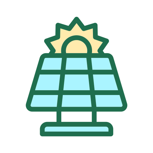 panel solar icono gratis