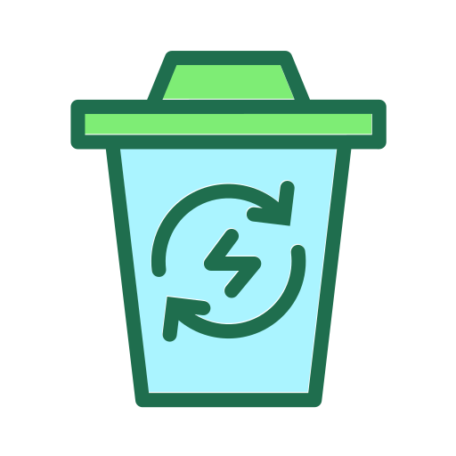 reciclaje de basura icono gratis