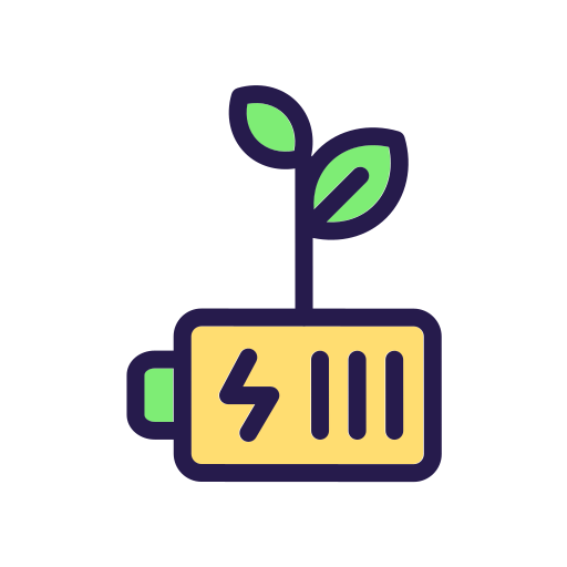 batería ecológica icono gratis