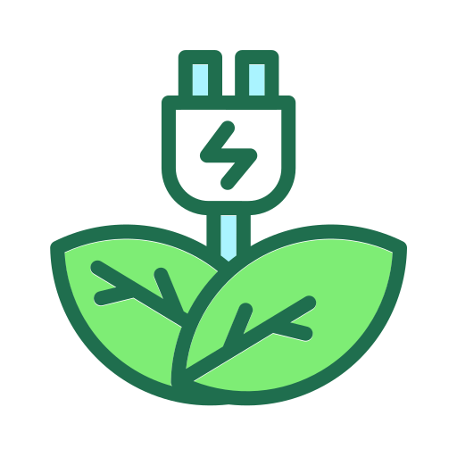 enchufe de energía ecológica icono gratis