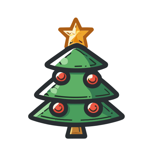 árbol de navidad icono gratis