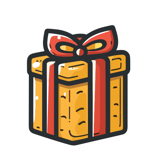 regalo de navidad icono gratis