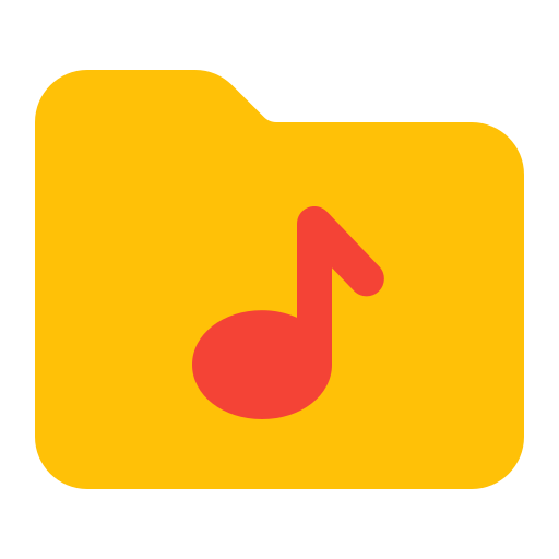 carpeta de música icono gratis