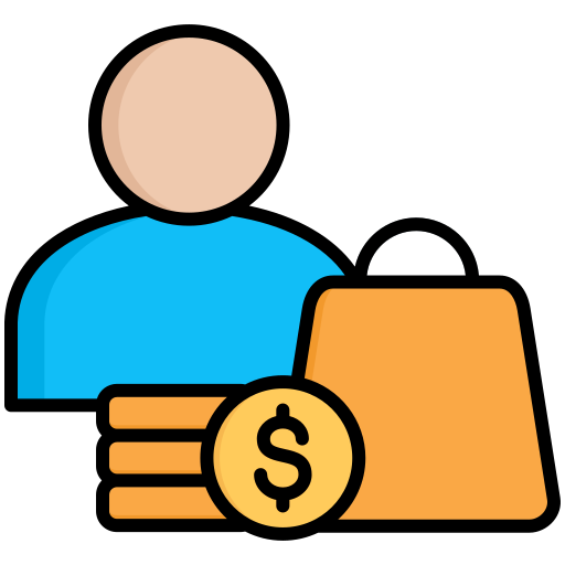 comprador icono gratis