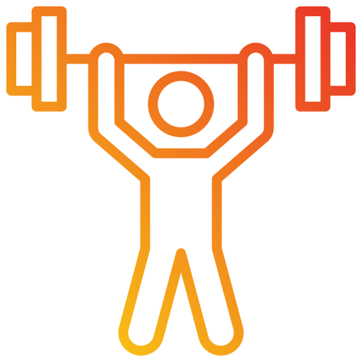 entrenamiento de fuerza icono gratis