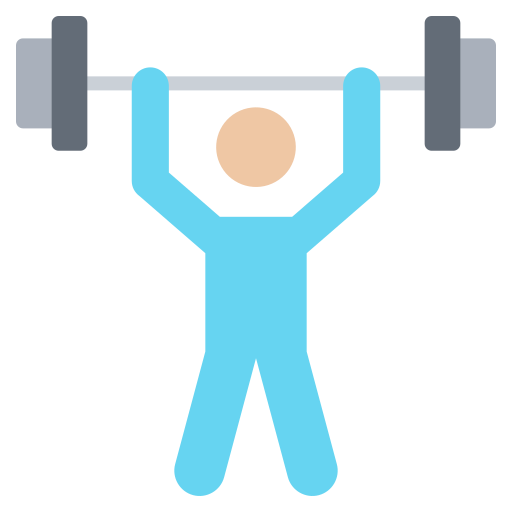 entrenamiento de fuerza icono gratis