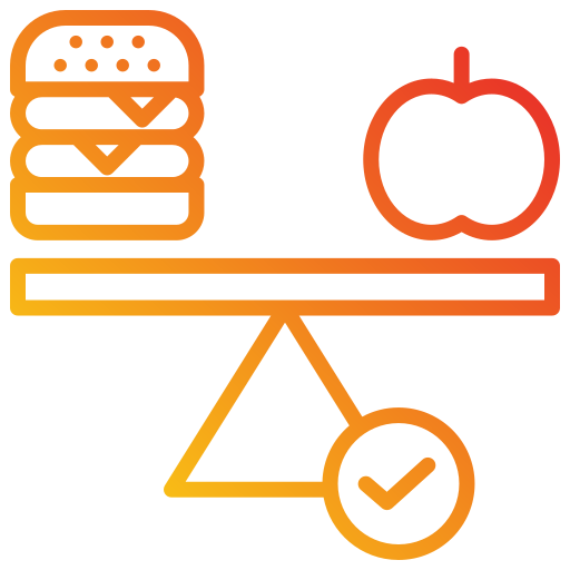 alimentación equilibrada icono gratis