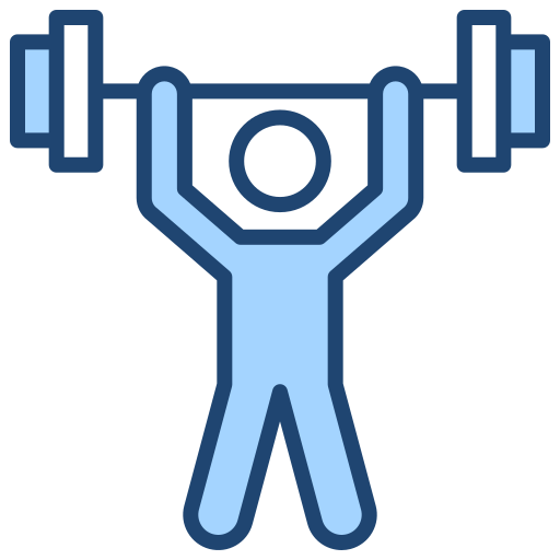 entrenamiento de fuerza icono gratis