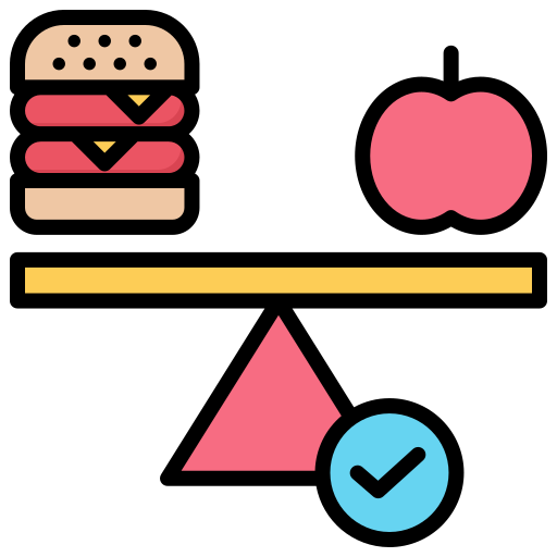 alimentación equilibrada icono gratis