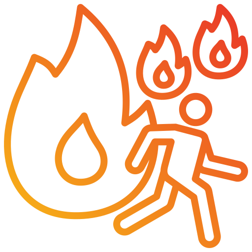 evacuación icono gratis