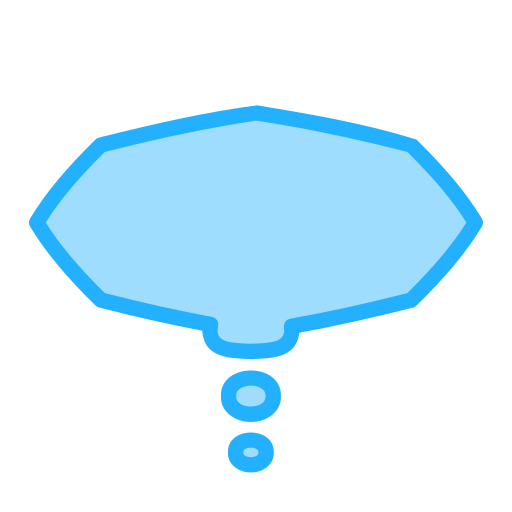 Thought bubble free icon