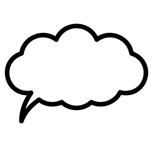 Speech bubble free icon