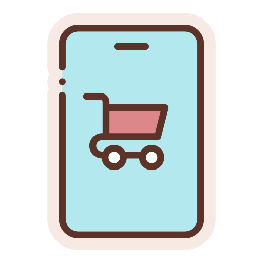 compras desde el móvil icono gratis