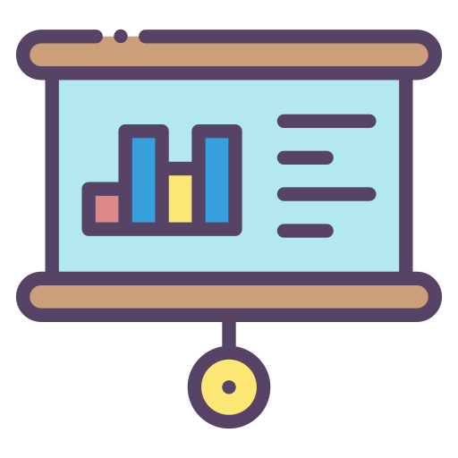 presentación de datos icono gratis