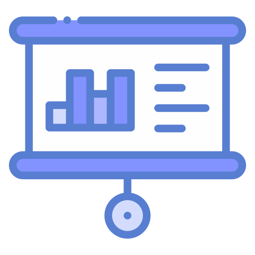 presentación de datos icono gratis