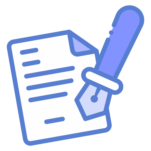 firmar documento icono gratis