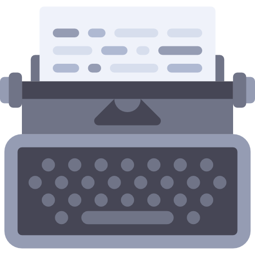 Typewriter free icon