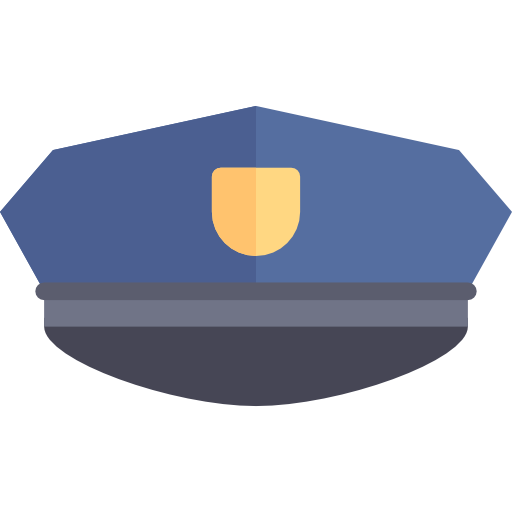 Police cap free icon