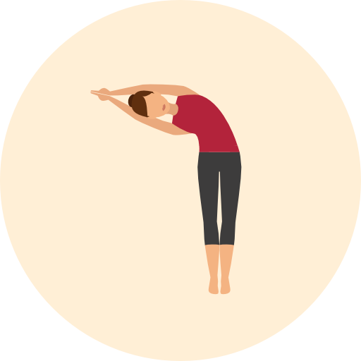 Yoga Roundicons Circle flat icon