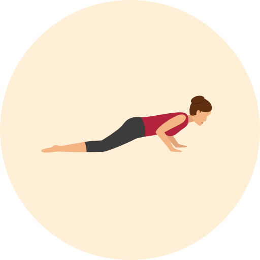 Yoga Roundicons Circle flat icon