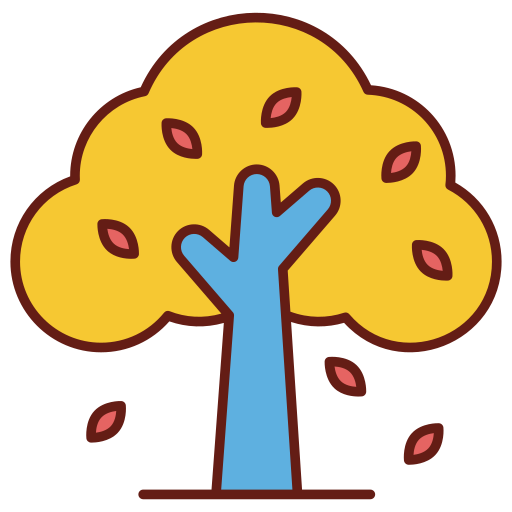 Árbol de otoño icono gratis