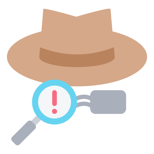 seo de sombrero negro icono gratis