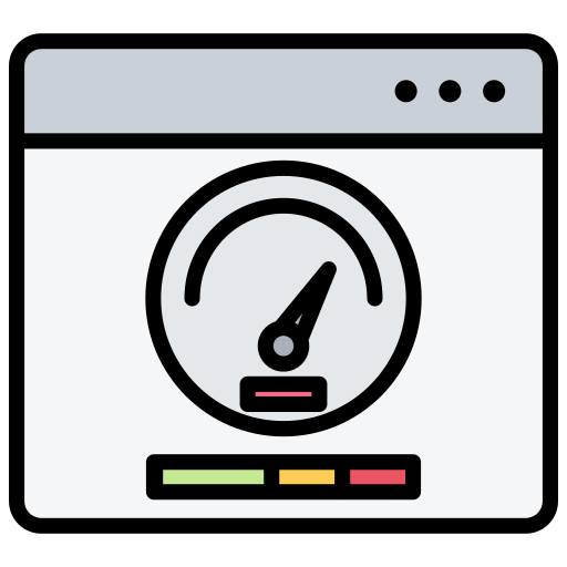 velocidad de la página icono gratis