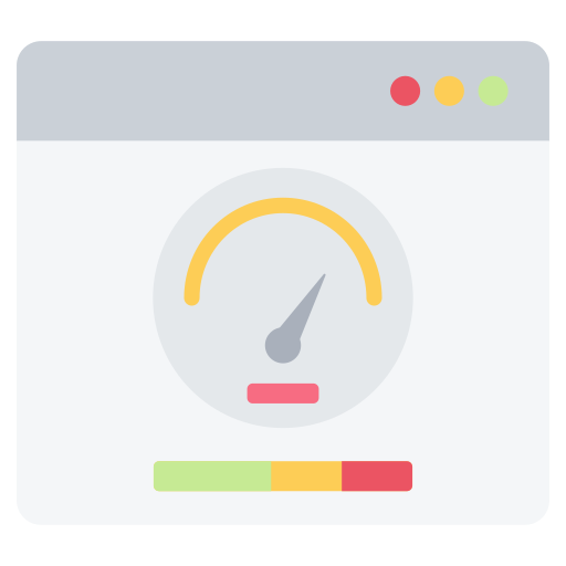 velocidad de la página icono gratis