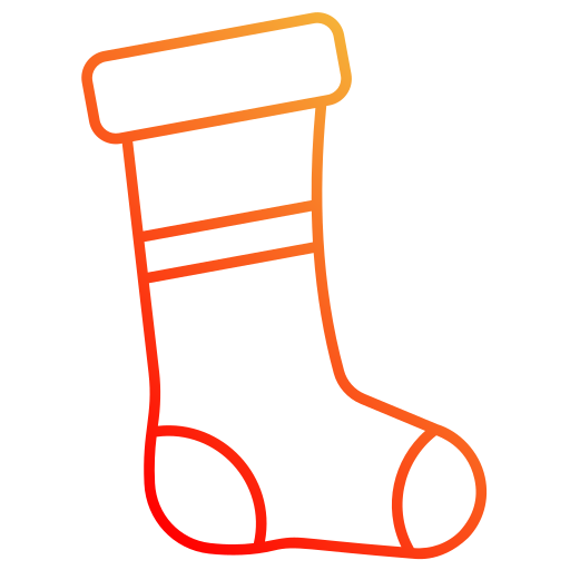 media de navidad icono gratis