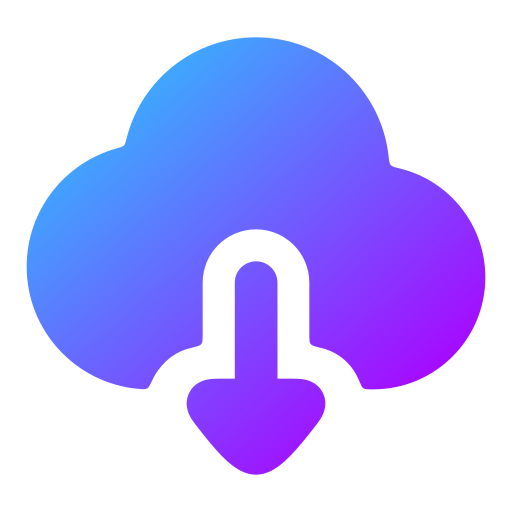 descarga en la nube icono gratis