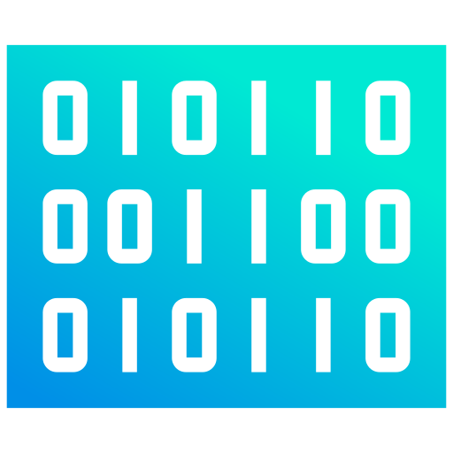código binario icono gratis