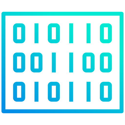 código binario icono gratis