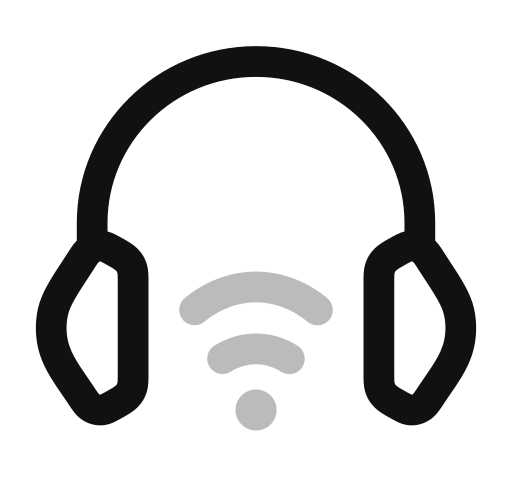 auriculares inalámbricos icono gratis