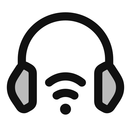 auriculares inalámbricos icono gratis