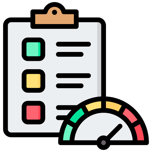 evaluación comparativa icono gratis