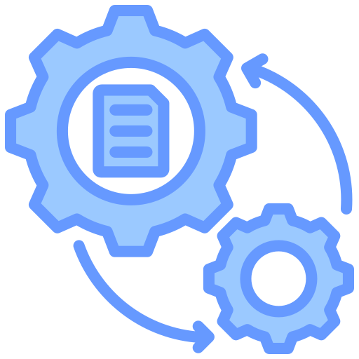 proceso de datos icono gratis