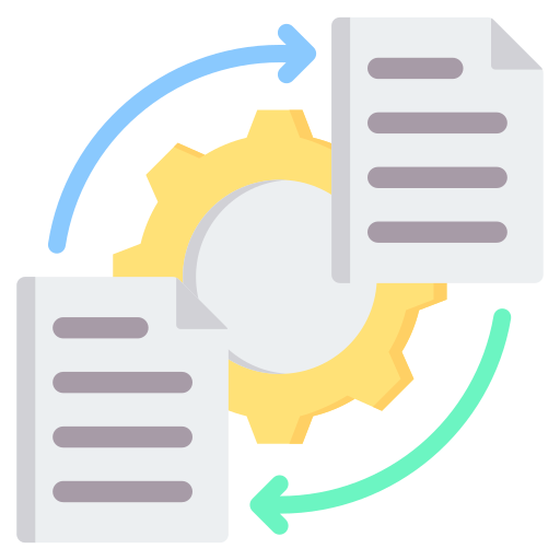 intercambio de datos icono gratis