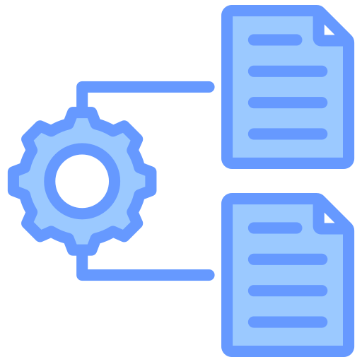 integración de datos icono gratis