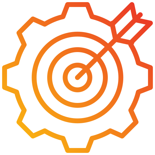 establecimiento de metas icono gratis