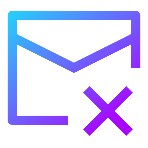 eliminar correo icono gratis