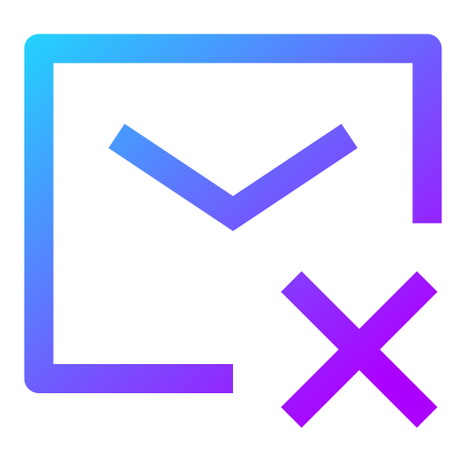 eliminar correo icono gratis