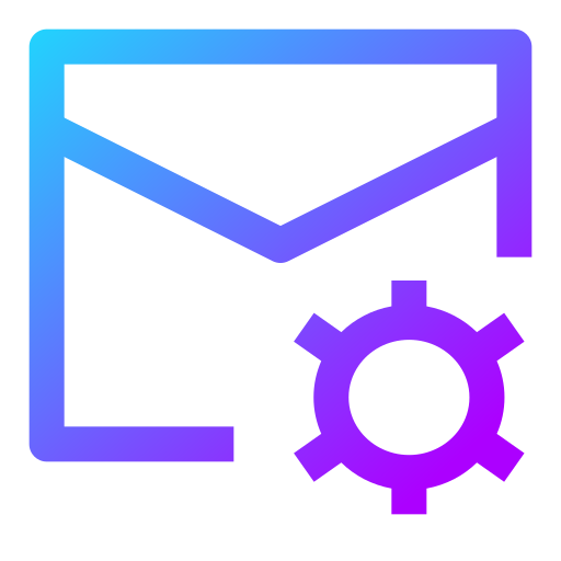 configuración de correo icono gratis