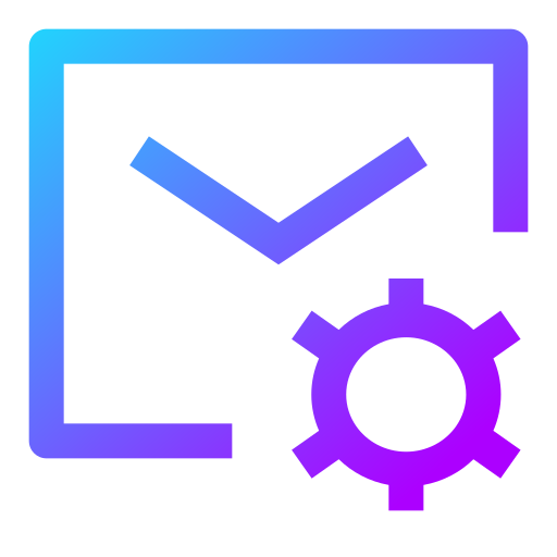 configuración de correo icono gratis