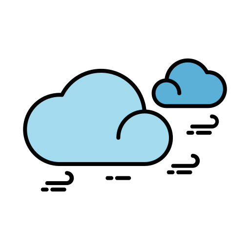 nube ventosa icono gratis