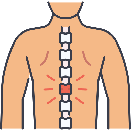 columna vertebral icono gratis