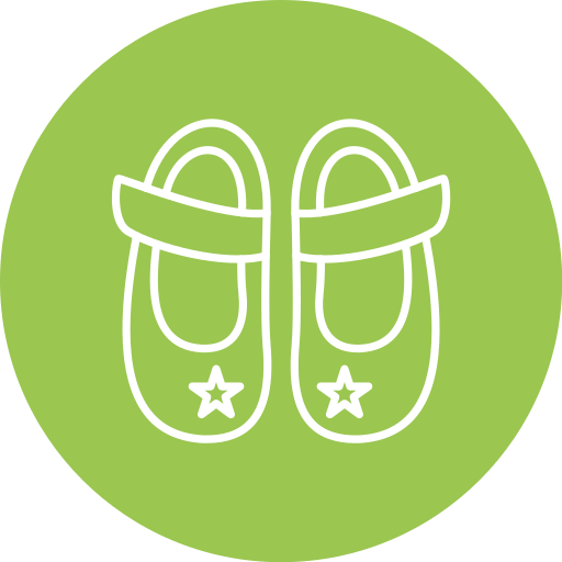 zapato de bebe icono gratis