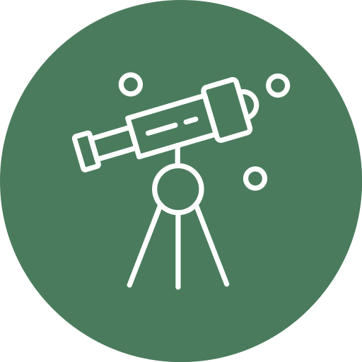 telescópio grátis ícone