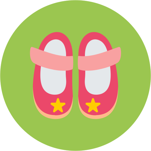 zapato de bebe icono gratis